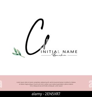 C L CL lettre initiale écriture manuscrite et logo de signature. Logo original du vecteur de beauté .mode, boutique, floral et botanique Illustration de Vecteur