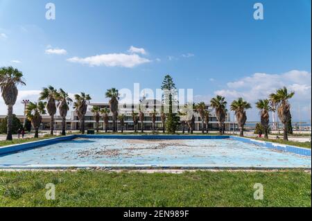 Terminal abandonné de l'ancien aéroport d'Athènes Banque D'Images