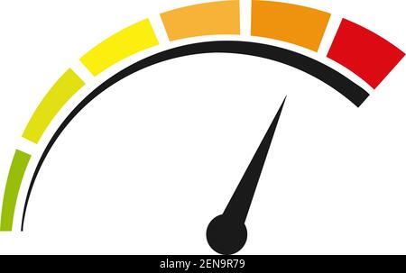 Indicateur de vitesse icône modèle vecteur isolé Illustration de Vecteur