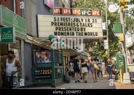 Le Théâtre IFC de Greenwich Village à New York le samedi 20 juillet 2019. Le théâtre est affilié à la chaîne du film indépendant et montre des films en dehors des canaux de distribution normaux. (Âphoto de Richard B. Levine)