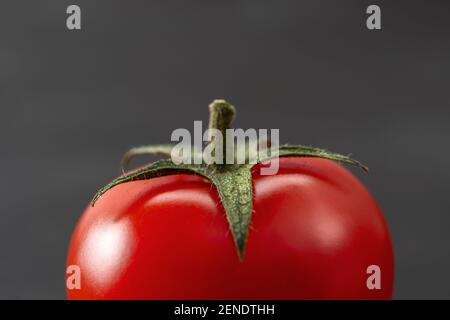 Vue rapprochée sur les tomates cerises. La nourriture. Banque D'Images