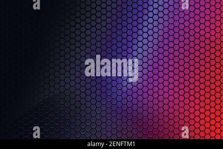 Arrière-plan du motif de technologie hexagonal Illustration de Vecteur