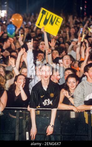 Foule au Homelands Festival, Mosney Holiday Center, County Meath, Irlande. Banque D'Images