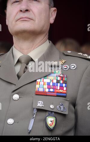 Armée de talien, officiers supérieurs lors d'une cérémonie militaire Banque D'Images