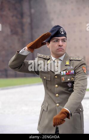 Armée talienne, officiers pendant une cérémonie militaire Banque D'Images