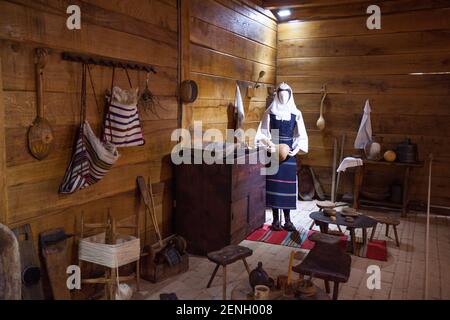 Musée d'exposition , cadre du Musée National Valjevo dans le village de Brankovina. Serbie Banque D'Images