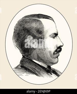 David Livingstone, 1813 - 1873, un missionnaire et explorateur écossais en Afrique Banque D'Images