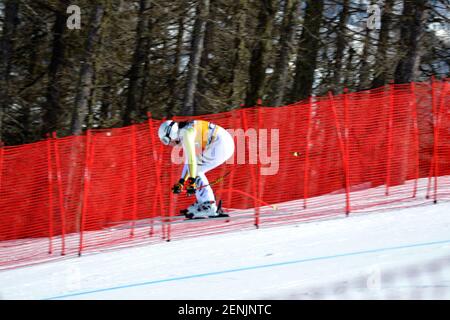 Val di Fassa, Italie. 26 février 2021. Val di Fassa, Italie, la Volata, 26 février 2021, Kira Weidle pendant 2021 AUDI FIS coupe du monde de ski Val di Fassa - femmes de descente - course de ski alpin crédit: Giorgio Panacci/LPS/ZUMA Wire/Alay Live News Banque D'Images