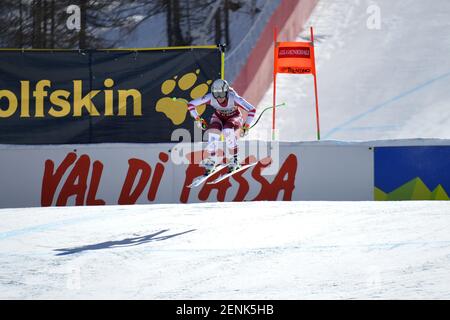 Val di Fassa, Italie. 26 février 2021. Val di Fassa, Italie, la Volata, 26 février 2021, Cornelia Hetter pendant 2021 AUDI FIS coupe du monde de ski Val di Fassa - femmes de descente - course de ski alpin crédit: Giorgio Panacci/LPS/ZUMA Wire/Alay Live News Banque D'Images