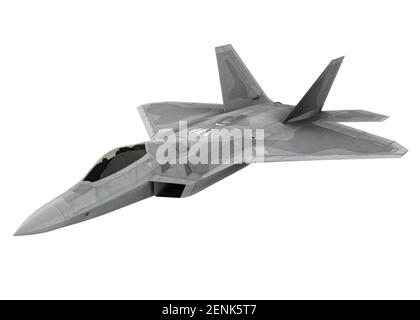 Avion de combat militaire isolé Banque D'Images