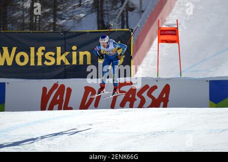 Val di Fassa, Italie. 26 février 2021. Val di Fassa, Italie, la Volata, 26 février 2021, Isabella Wright pendant 2021 AUDI FIS coupe du monde de ski Val di Fassa - femmes de descente - course de ski alpin crédit: Giorgio Panacci/LPS/ZUMA Wire/Alay Live News Banque D'Images