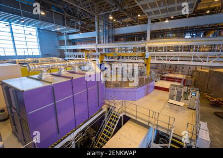 La source de neutrons et de muons ​​​​​​​​​​​​​​​​​​​​​​​​​​​​​​​​​​​​​​​​​​​​​​​​​​​ISIS au laboratoire Rutherford Appleton, Harwell, Oxfordshire, Royaume-Uni. Banque D'Images