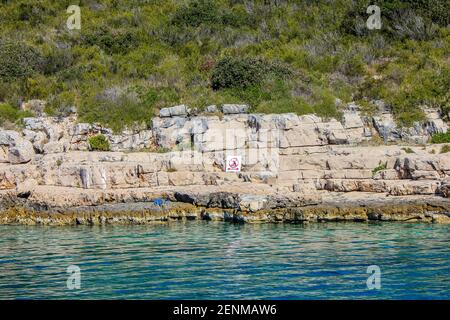 Paklinski Otoci, Croatie - 2 octobre 2011 : vue de Paklinski Otoci par une journée ensoleillée Banque D'Images