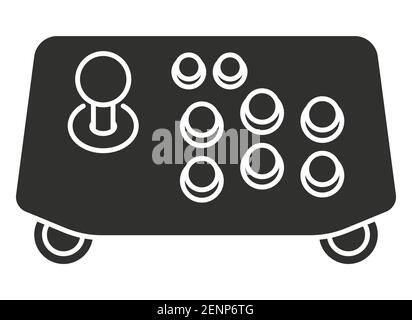Icône de vecteur plat du contrôleur de joystick d'arcade pour les applications ou le site Web Illustration de Vecteur