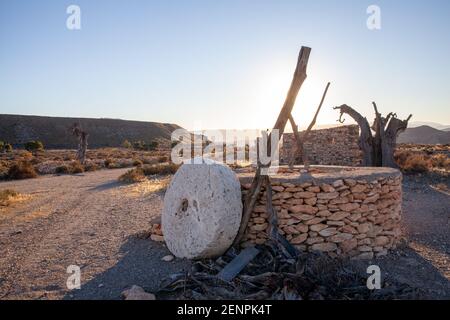 Lieux de tournage studios de cinéma dans le désert de Tabernas Espagne Banque D'Images