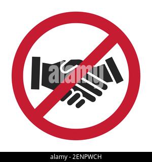 Signe d'interdiction de la liaison des couleurs à vecteur plat pour les applications ou le site Web Illustration de Vecteur