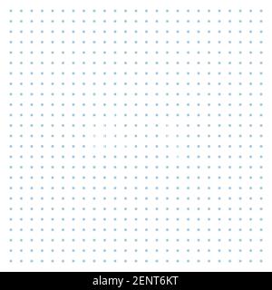 Papier quadrillé. Grille en pointillés sur fond blanc. Illustration abstraite en pointillés transparents avec points. Motif géométrique blanc pour l'école, copybooks Illustration de Vecteur