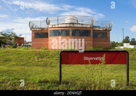 Sao Carlos, SP, Brésil - Fév 25 2021: Observatoire à l'UFSCar - Université fédérale à Sao Carlos. Banque D'Images