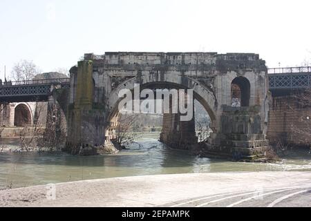 Pons Aemilius (ponte rotto), rome Banque D'Images