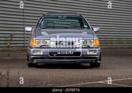 Ford Sierra Saphire Cosworth 1988, voiture de performance des années 1980 Banque D'Images