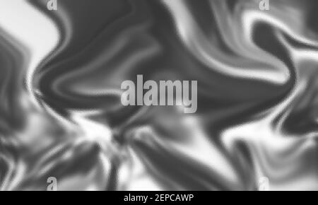 Arrière-plan liquide ondulé métallique abstrait. Modèle pour votre conception. Banque D'Images