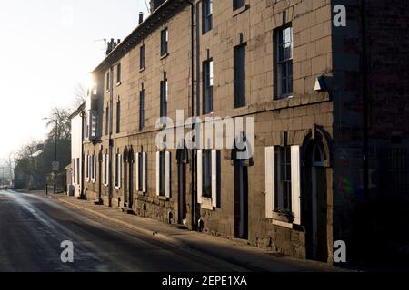 Maisons dans les Butts, Warwick, Warwickshire, Angleterre, Royaume-Uni Banque D'Images