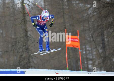 Val Di Fassa, Italie. 27 février 2021. Marta Bassino pendant 2021 coupe du monde de ski AUDI FIS Val di Fassa - Downhill Women, course de ski alpin à Val di Fassa, Italie, février 27 2021 crédit: Independent photo Agency/Alay Live News Banque D'Images