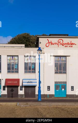 Harry Ramsdens Harry Ramsden à Bournemouth, Dorset Royaume-Uni - le Fish & chips le plus célèbre du monde en février Banque D'Images