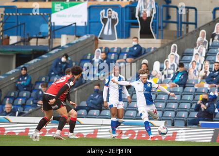 BLACKBURN, ANGLETERRE. 27 FÉVRIER Harvey Elliott, de Blackburn Rovers, à l'occasion du match de championnat Sky Bet entre Blackburn Rovers et Coventry City à Ewood Park, Blackburn, le samedi 27 février 2021. (Credit: Pat Scaasi | MI News) Credit: MI News & Sport /Alay Live News Banque D'Images