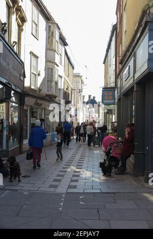 High Street, Devozes, Wiltshire Banque D'Images