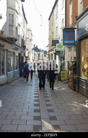 High Street, Devozes, Wiltshire Banque D'Images