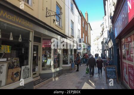 High Street, Devozes, Wiltshire Banque D'Images