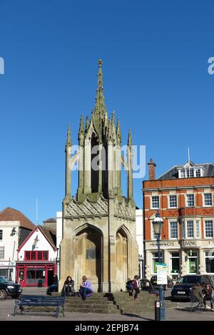 Market Cross, la place du marché, Devozes, Wiltshire Banque D'Images