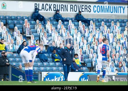 BLACKBURN, ANGLETERRE. 27 FÉVRIER Tony Mowbray, directeur de Blackburn Rovers, lors du match de championnat Sky Bet entre Blackburn Rovers et Coventry City à Ewood Park, Blackburn, le samedi 27 février 2021. (Credit: Pat Scaasi | MI News) Credit: MI News & Sport /Alay Live News Banque D'Images