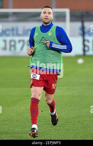 02/27/2021, Saint-Gall, Kybunpark, Soccer Super League: FC St.Gall 1879 - FC Bâle 1893, # 23 Pajtim Kasami (Bâle) (Suisse/Allemagne/Autriche/Croatie OUT) Credit: SPP Sport Press photo. /Alamy Live News Banque D'Images