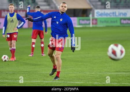 02/27/2021, Saint-Gall, Kybunpark, Soccer Super League: FC St.Gall 1879 - FC Bâle 1893, # 98 Arthur Cabral (Bâle) (Suisse/Allemagne/Autriche/Croatie OUT) Credit: SPP Sport Press photo. /Alamy Live News Banque D'Images