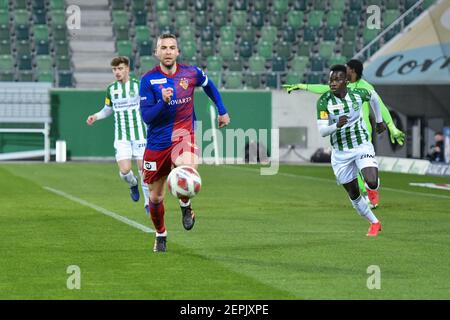 02/27/2021, Saint-Gall, Kybunpark, Soccer Super League: FC St.Gall 1879 - FC Bâle 1893, # 23 Pajtim Kasami (Bâle) (Suisse/Allemagne/Autriche/Croatie OUT) Credit: SPP Sport Press photo. /Alamy Live News Banque D'Images