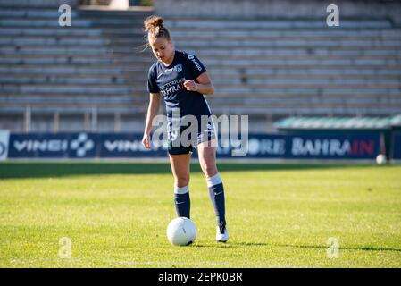 Thea Greboval de Paris FC lors du championnat de France des femmes D1 Arkema football match entre Paris FC et EA Guingamp le 27 février 2021 au stade Robert Bobin à Bondoufle, France - photo Melanie Laurent / A2M Sport Consulting / DPPI Banque D'Images