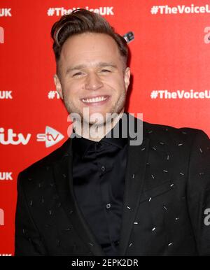 03 janvier 2019 - Londres, Angleterre, Royaume-Uni - The Voice Launch Photocall Photos: Olly murs Banque D'Images