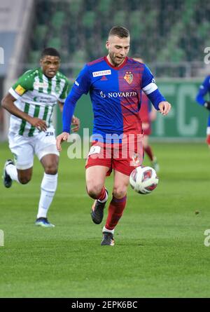 02/27/2021, Saint-Gall, Kybunpark, Soccer Super League: FC St.Gall 1879 - FC Bâle 1893, # 23 Pajtim Kasami (Bâle) (Suisse/Allemagne/Autriche/Croatie OUT) Credit: SPP Sport Press photo. /Alamy Live News Banque D'Images