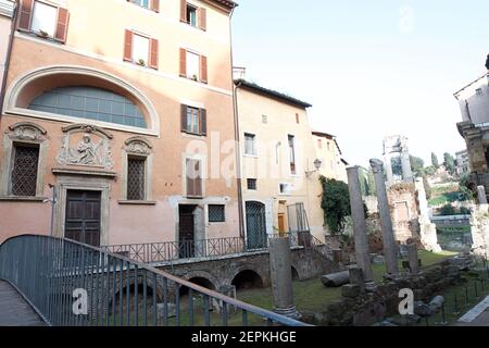 Chiesa di Sant'Angelo à Pescheria, Rome Banque D'Images