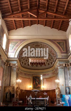 Chiesa di Sant'Angelo à Pescheria, Rome Banque D'Images