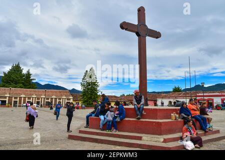 San Cristóbal de las Casas est une ville et une municipalité située dans la région des Hautes-terres centrales de l'État du Chiapas, au Mexique Banque D'Images