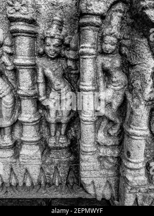 Magnifique intérieur du temple de Bamuni colline de Tezpur, Inde. Temples d'époque ou pierre de temple indien. Ancien temple indien ou ancien temple d'Assam. Banque D'Images