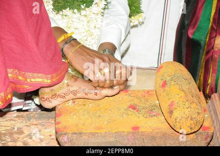 Cérémonie de mariage des Indiens du Sud Banque D'Images
