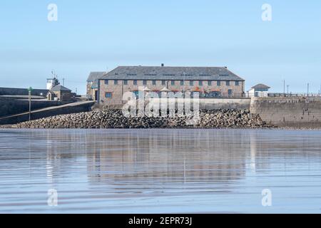 Jennings Building Grade II bâtiment classé Porthcawl Marina Sud du pays de Galles Banque D'Images