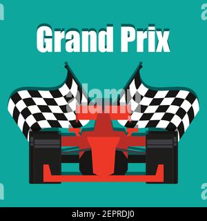 affiche et bannière de la compétition de course automobile. illustration vectorielle Illustration de Vecteur