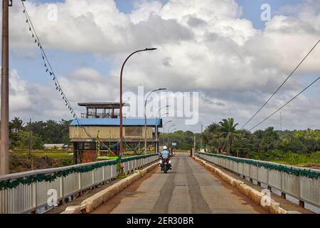 Pont Wismar Mackenzie en Guyane Linden Amérique du Sud Banque D'Images