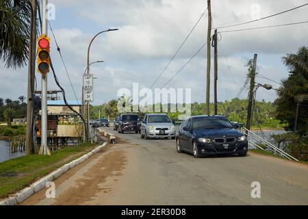 Pont Wismar Mackenzie en Guyane Linden Amérique du Sud Banque D'Images