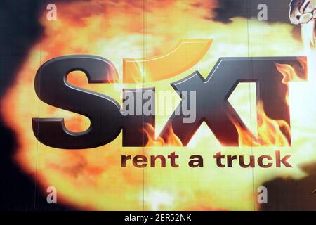 Sixt, louer un camion, Berlin Banque D'Images